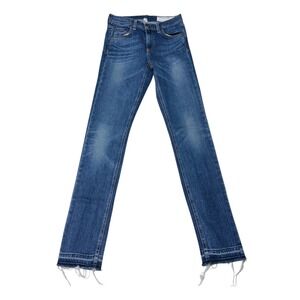 Rag & Bone Denim Jeans Size 24 Bainbridge Wash Distressed Hem‎